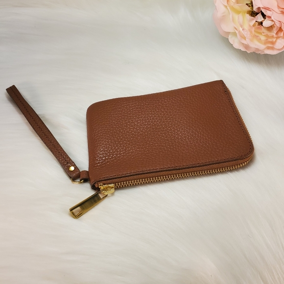 NWT FOSSIL TIEGAN BROWN COWHIDE WRISTLET - Picture 7 of 8